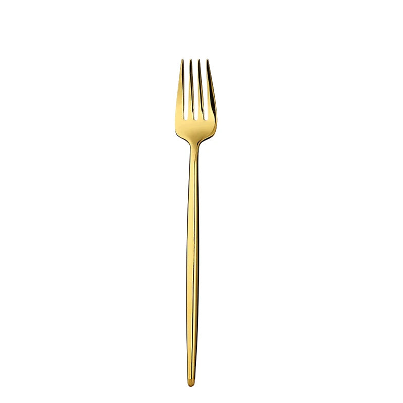 Gold Cutlery Set Forks Spoons Knives Tableware Steel Cutlery Set Stainless Steel Dinnerware Set Spoon Knife Fork Custom Logo
