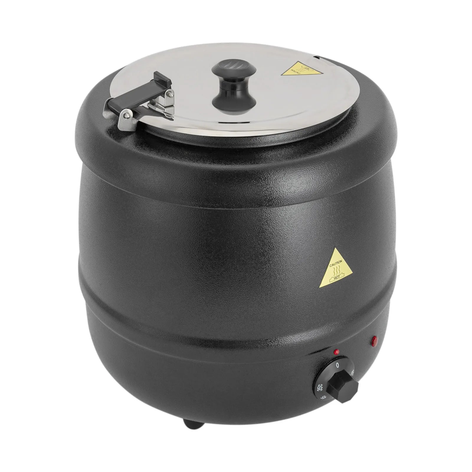 10.57Qt Soup Warmer 35-80°c Adjustable Soup Pot Heating Stew Kettle with Lid Buffet Warming Pot for Restaurant Hotel Canteen