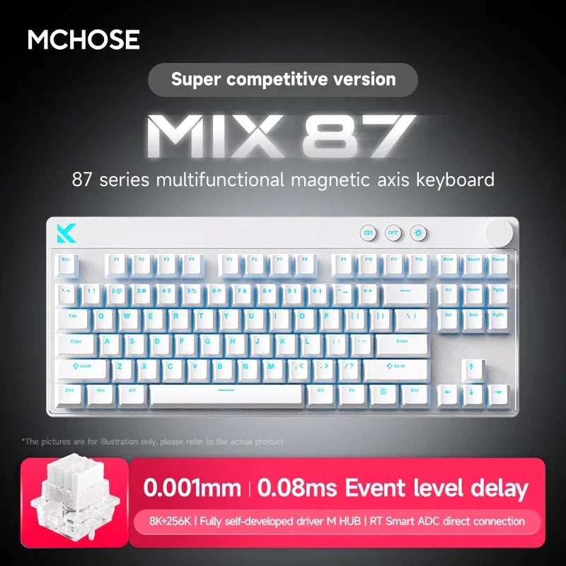 MCHOSE Mix87 Magnetic Switch Wired Mechanical Gaming Keyboard