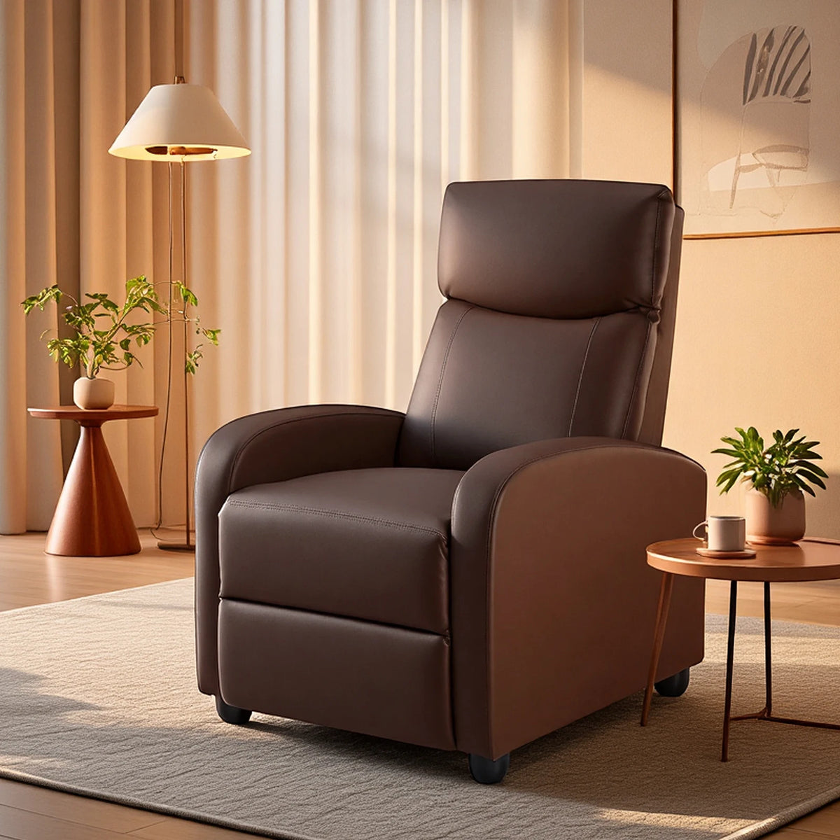 MCQ Modern Reclining Sofa With Lumbar Support For Home Theater