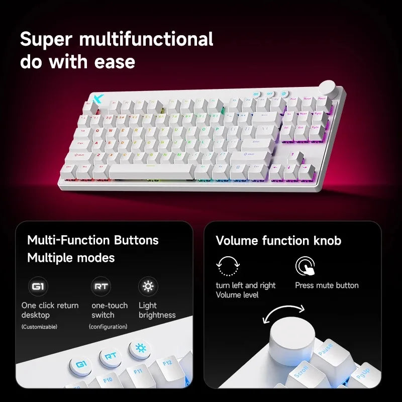 MCHOSE Mix87 Magnetic Switch Wired Mechanical Gaming Keyboard