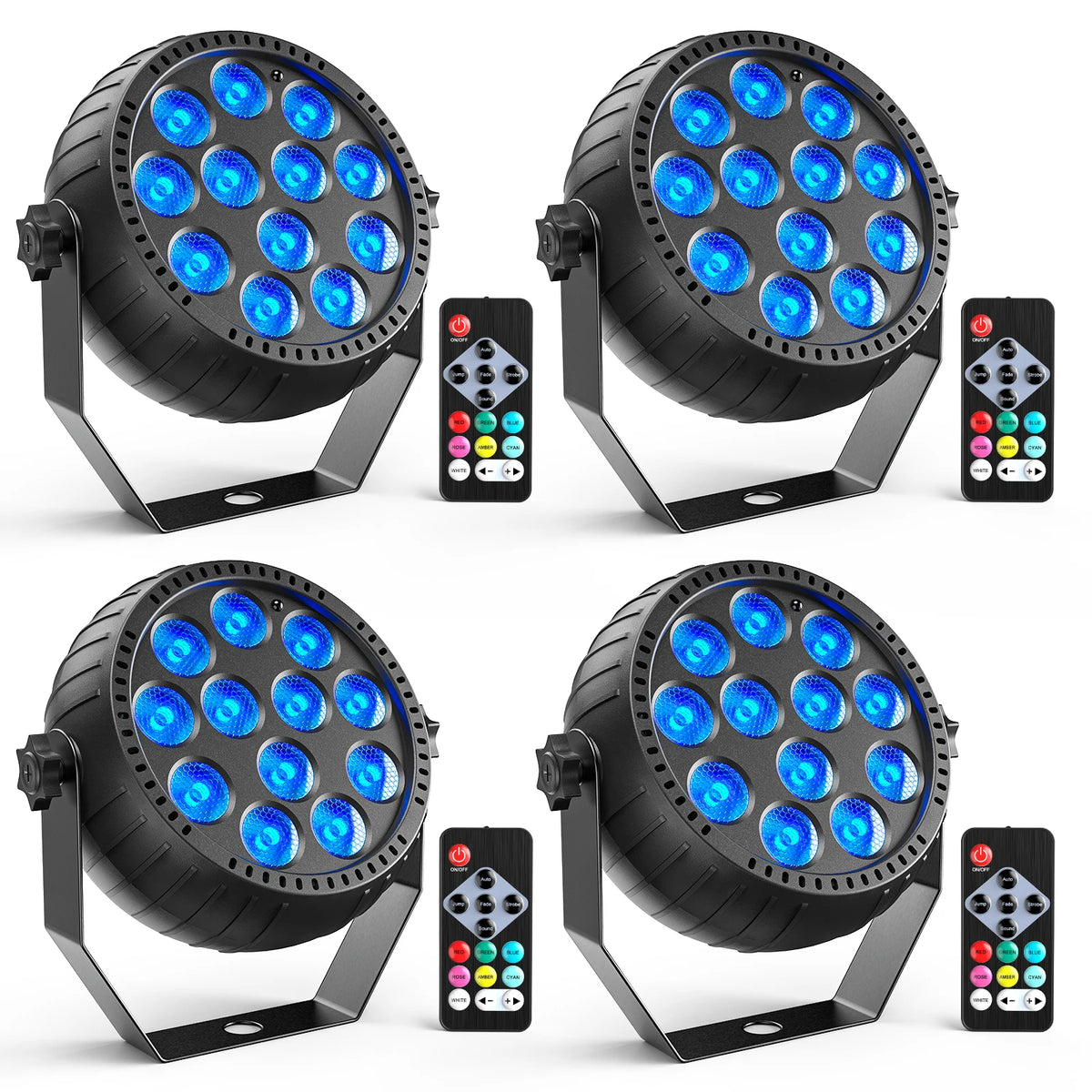 Somspot RGB LED Par Lights for DJ Stage Party Lighting