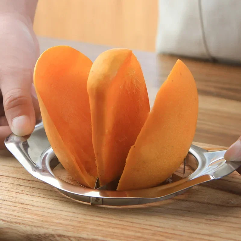 1pc Stainless Mango Slicer Mango Peel Knife Mango Splitters Vegetable Tools Mango Cutters Corer Kitchen Peeler Fruit Tools
