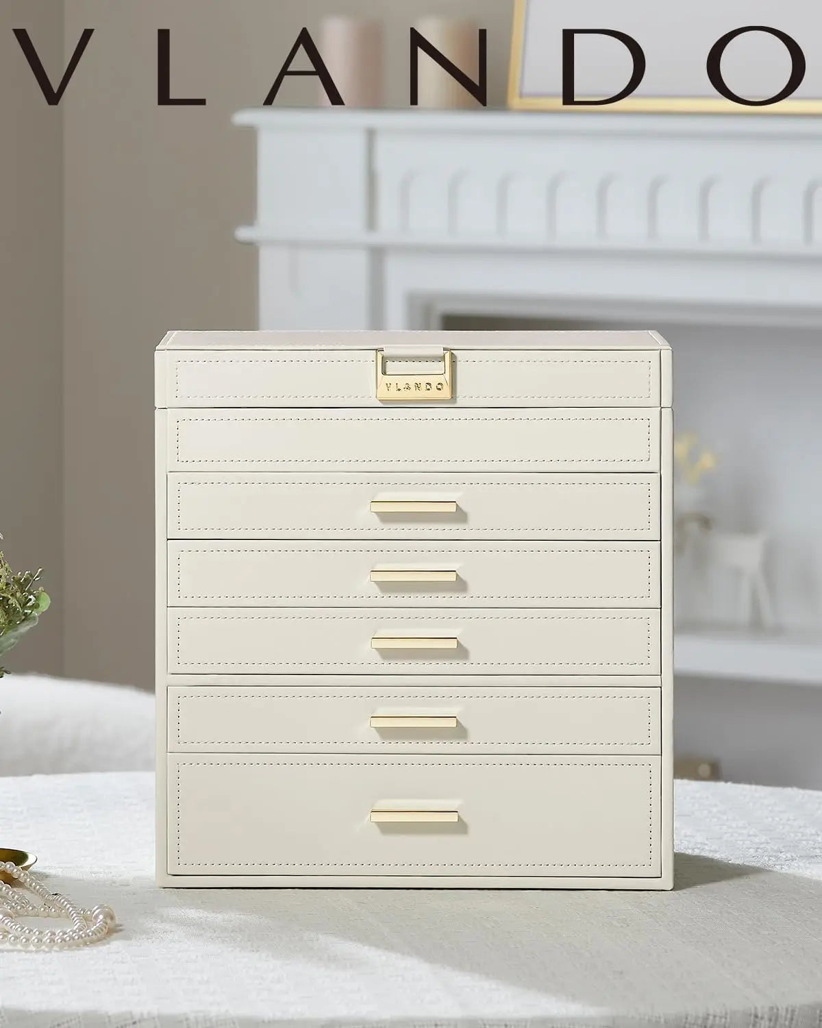 6 Layer Large Jewelry Box - Jewelry Holder Organizer, Jewelry Box Organizer for Drawer Necklace Ring Bracelet and Watch