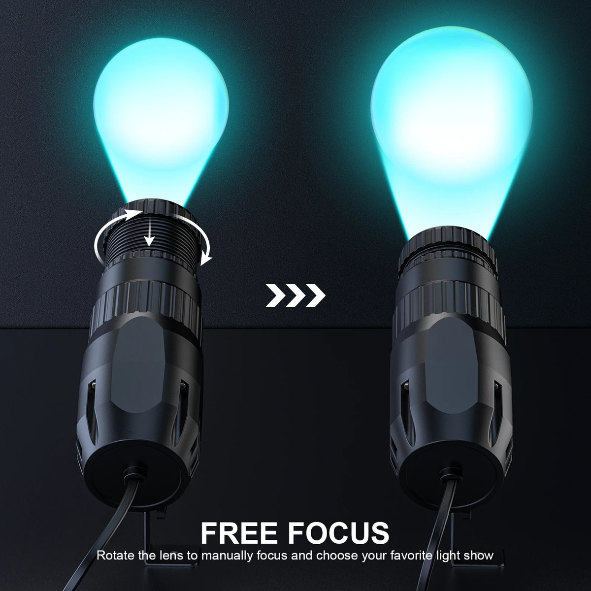 Yiflamefly LED Pinspot Stage Light with Manual Focus for DJs