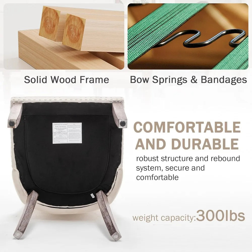 Mid Century Modern Dining Chair Set of 4 Velvet Upholstered Dining Accent Chair Farmhouse Dining Chairs with High, Customized