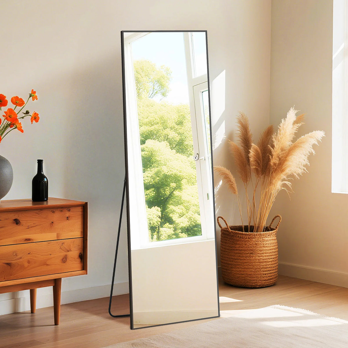 MCQ Shatterproof Full Length Mirror With Aluminum Frame For Home