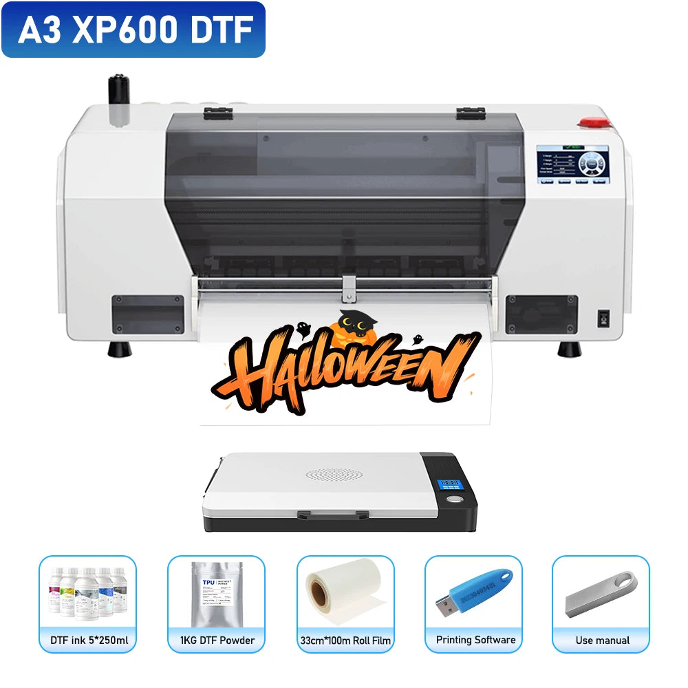 A3 DTF Printer Impresora XP600 DTF Printer A4 L800 DTF Printer Printing Machine For T-shirt Direct Transfer Roll Film Printer
