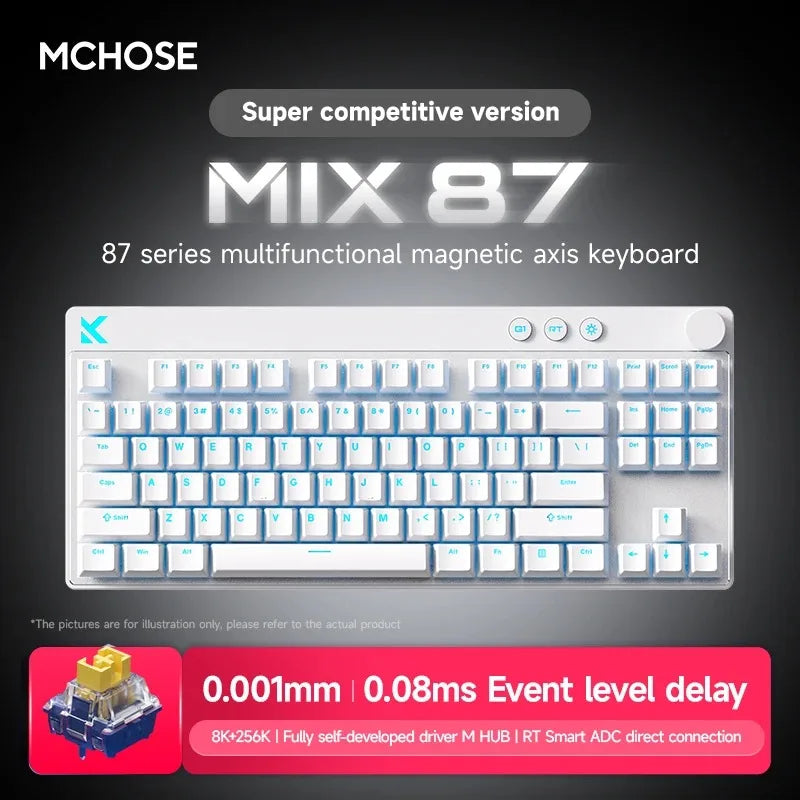 MCHOSE Mix87 Magnetic Switch Wired Mechanical Gaming Keyboard