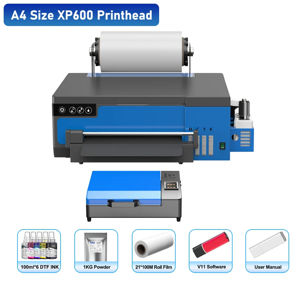 A3 DTF Printer Impresora XP600 DTF Printer A4 L800 DTF Printer Printing Machine For T-shirt Direct Transfer Roll Film Printer