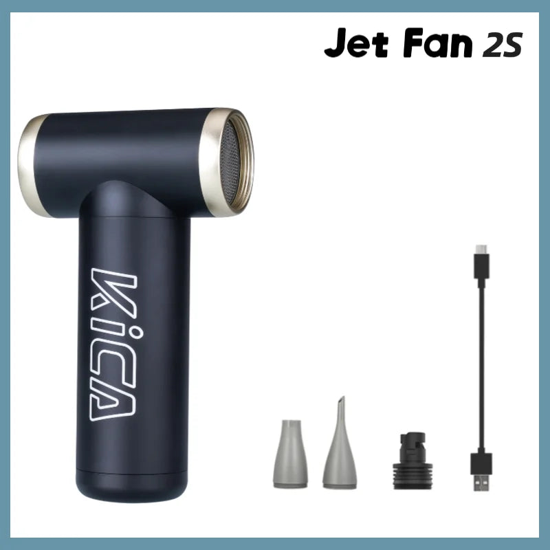 KICA Portable Rechargeable Air Blower Fan for Outdoor Use