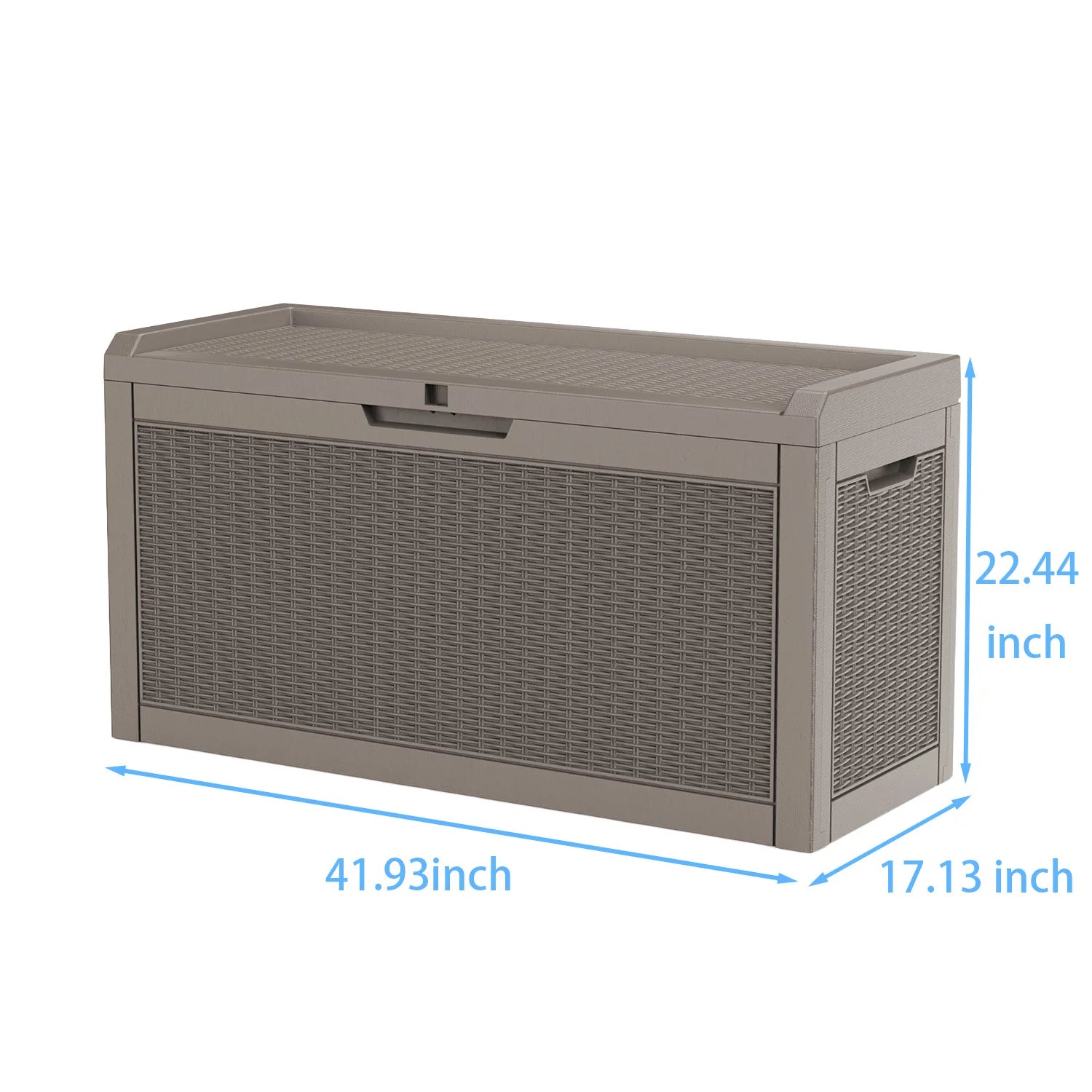 60Gallon Waterproof Outdoor Storage Box,Resin Deck Box,Lockable Outside Storage Box Container for Patio Furniure