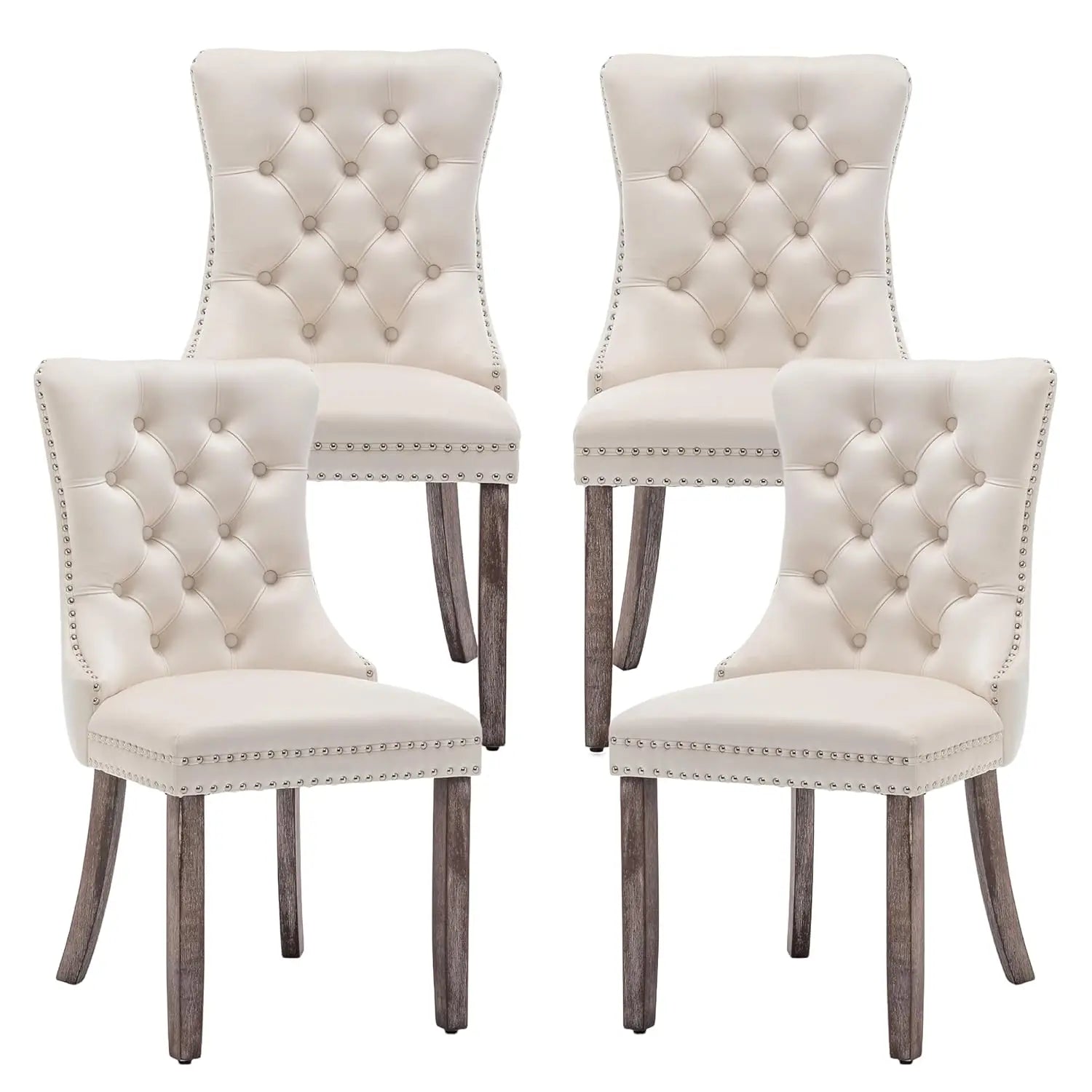 Mid Century Modern Dining Chair Set of 4 Velvet Upholstered Dining Accent Chair Farmhouse Dining Chairs with High, Customized