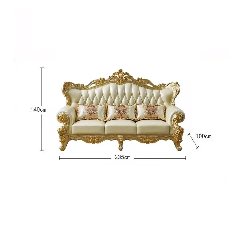 Large Filler Golden Sofas Wood Design Reclining Designer Luxury Couch Lounges Modular Nordic Canape Salon Furniture Home