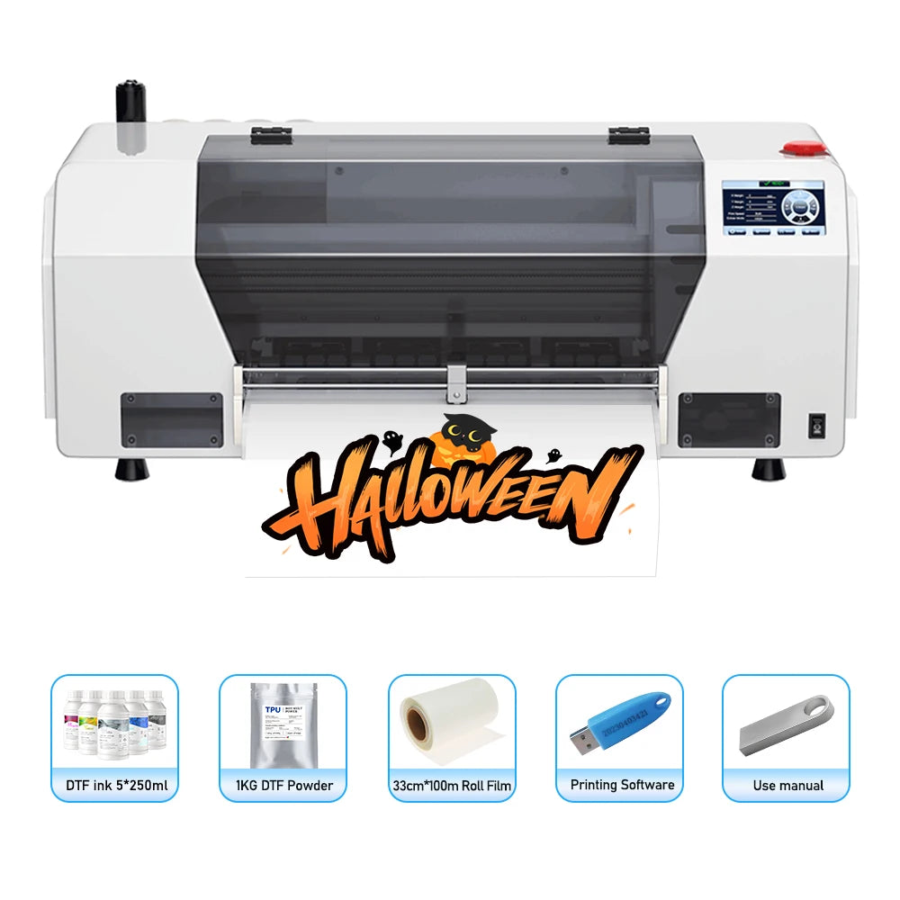 A3 DTF Printer Impresora XP600 DTF Printer A4 L800 DTF Printer Printing Machine For T-shirt Direct Transfer Roll Film Printer