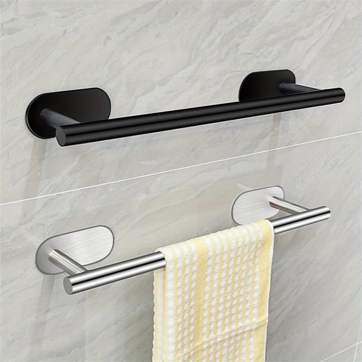 Towel Racks for Bathroom, Adhesive Towel Bar, Hand Towel Holder, Kitchen Towel Holder, No Drill Towel Holder, Bathroom Accessories