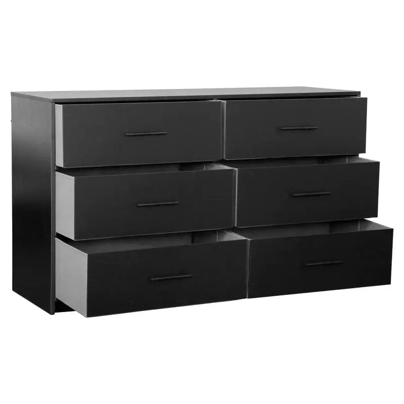 6-Drawer Dresser With Large Fabric Storage Drawers For Bedroom