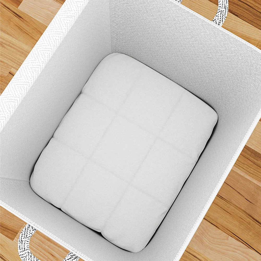 Clothes Storage Baskets Foldable Clothes Storage Bins Multifunctional Large Capacity with Handle Zipper Household Closet Storage