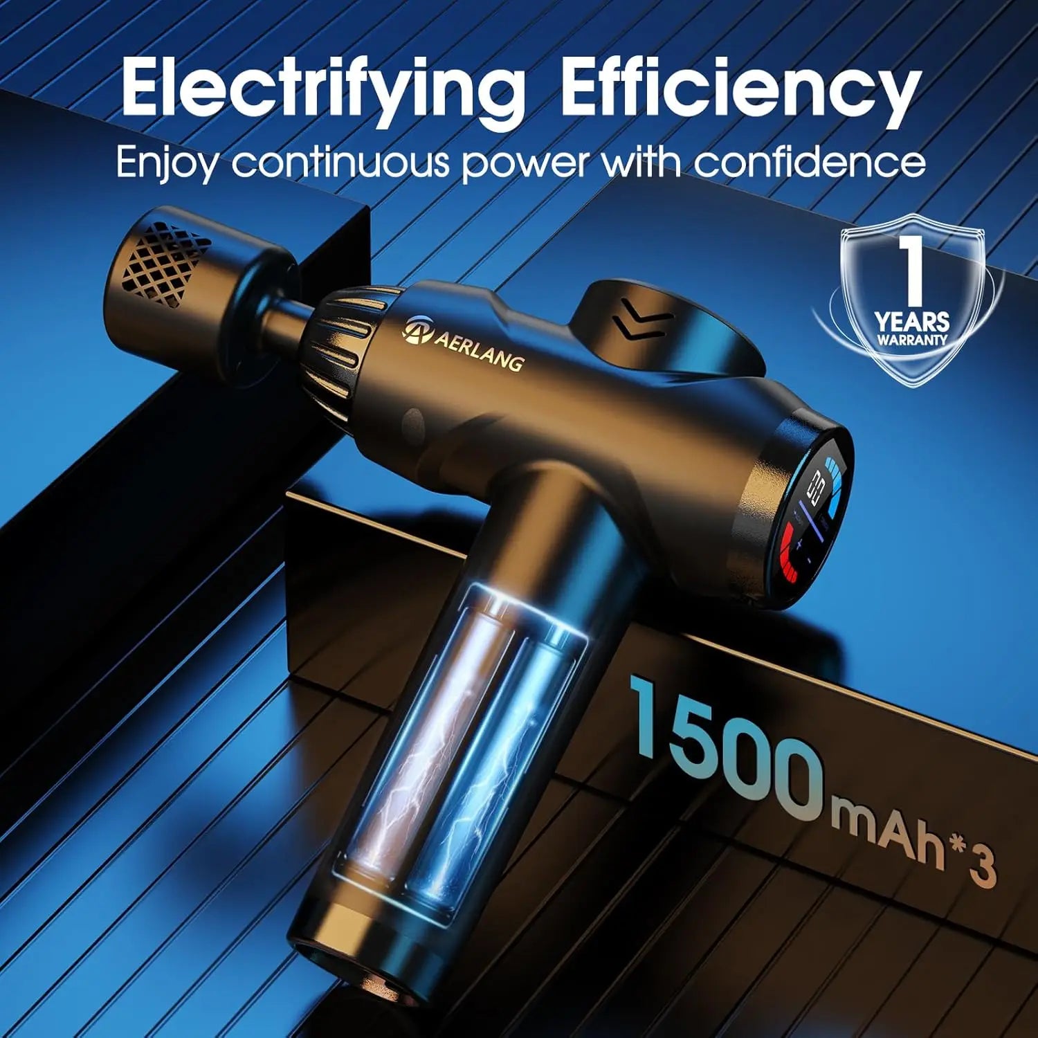 Hot & Cold Deep Tissue Massage Gun with 7 Heads, Silent Percussion for Pain Relief, Perfect Birthday Gift