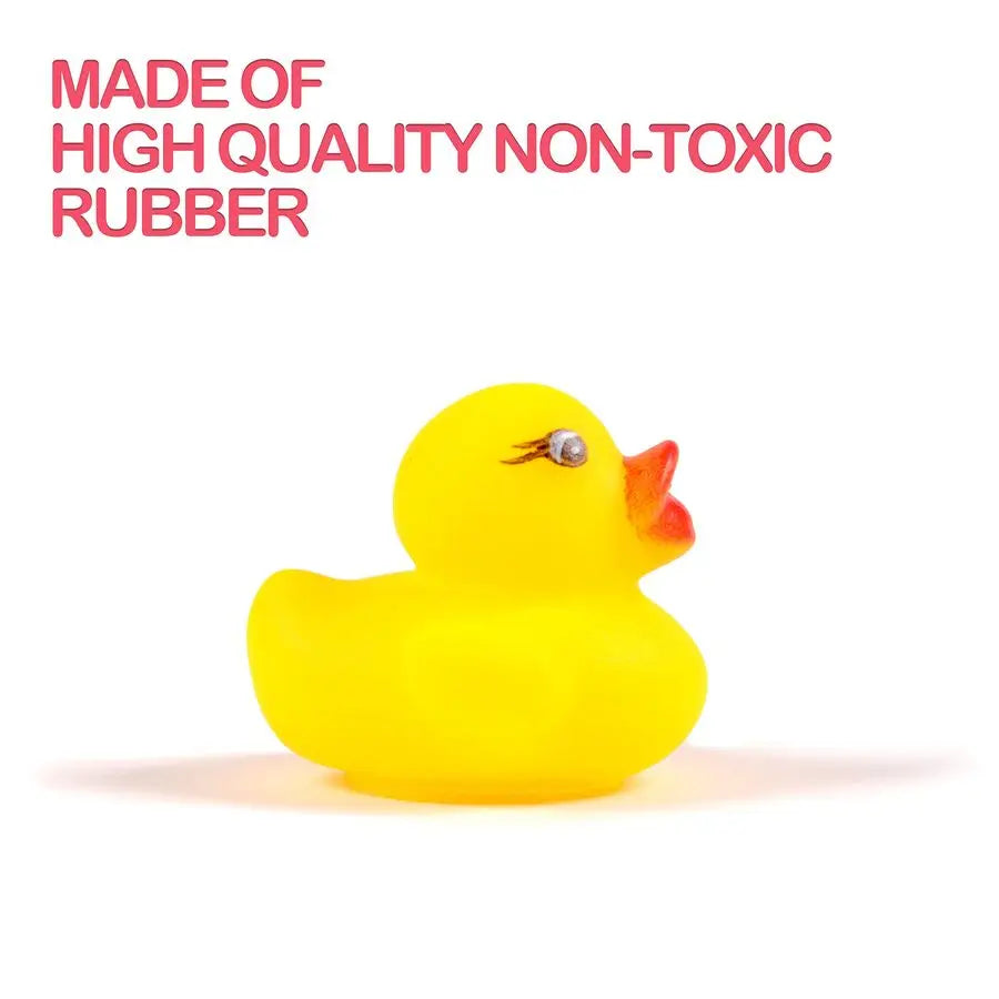 Mini Rubber Ducks Set, Mini Colorful Rubber Duckies Bath Toy for Child,Float amp Squeak Tiny Ducks Pool Toy Set for Kids Party F