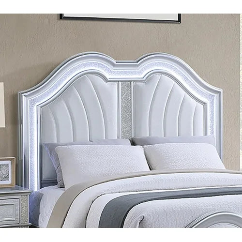 Modern Fabric Bed Frame With Built In USB Charging Port