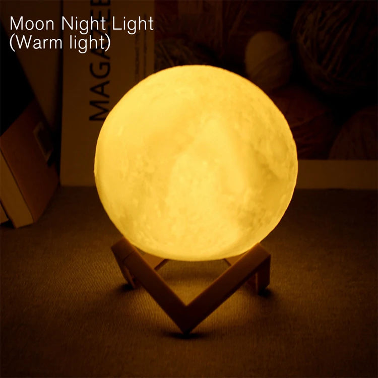 Moon L LED Book Light Moon Galaxy Night Lamp Bedroom