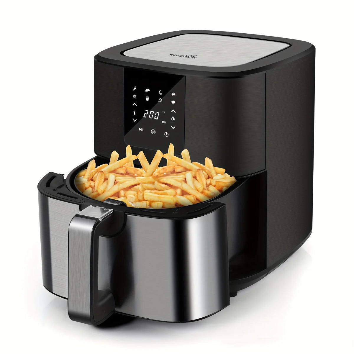 KitCook Digital Air Fryer With 8 Presets And Touchscreen Controls