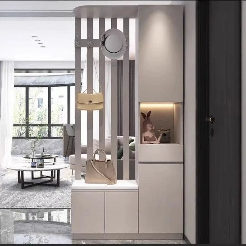 Entrance cabinet Modern simple door entry screen partition living room 2023 new entry entrance cabinet shoe cabinet integrated