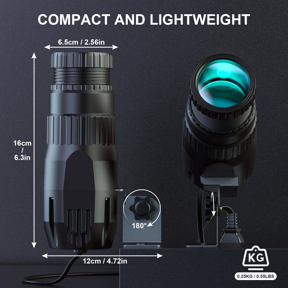 Yiflamefly LED Pinspot Stage Light with Manual Focus for DJs