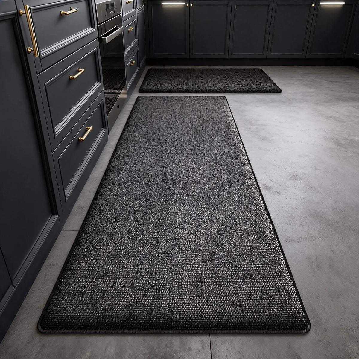 Plush Non Slip Absorbent Flannel Kitchen and Bathroom Floor Mat