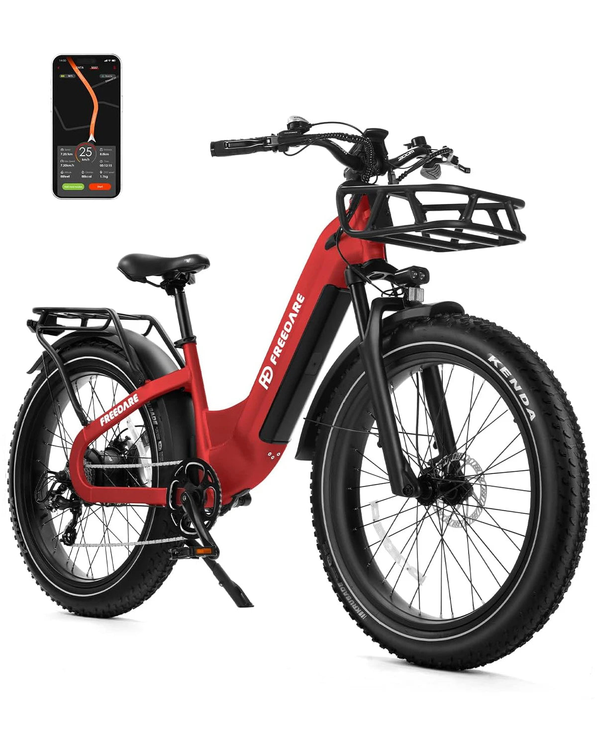 Freedare 1000W Fat Tire Electric Bike 48V All Terrain