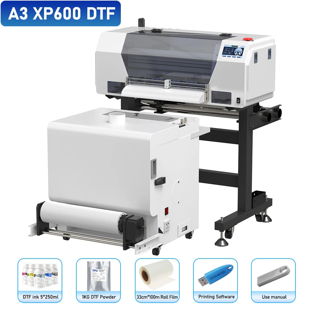 A3 DTF Printer Impresora XP600 DTF Printer A4 L800 DTF Printer Printing Machine For T-shirt Direct Transfer Roll Film Printer