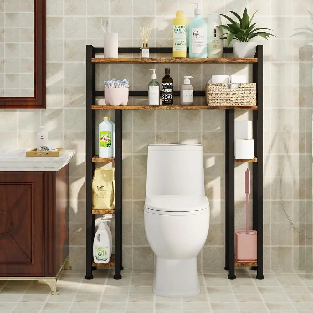 Toilet Storage Cabinet With Paper Holder Stand