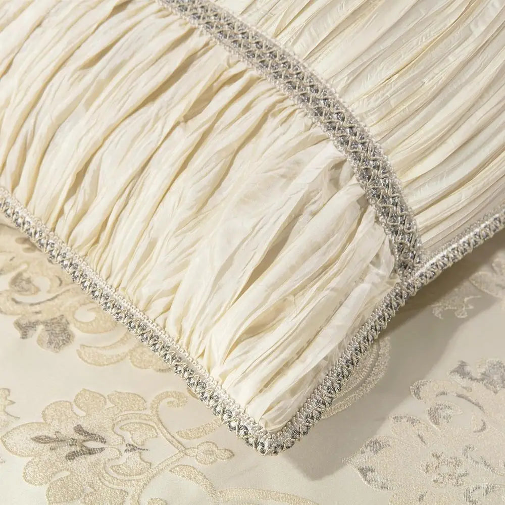Luxury Comorter Set, loral Design Comorter King Sets or Bedroom, Quality Bedding Set PrincStyle with Euro Shams, Bedskirt, Decor