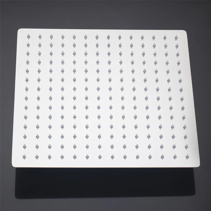 KEMAIDI 24 Inch Large Rainfall Shower Head High Pressure Square Stainless Steel Showerhead with Silicone Nozzle Water Saving
