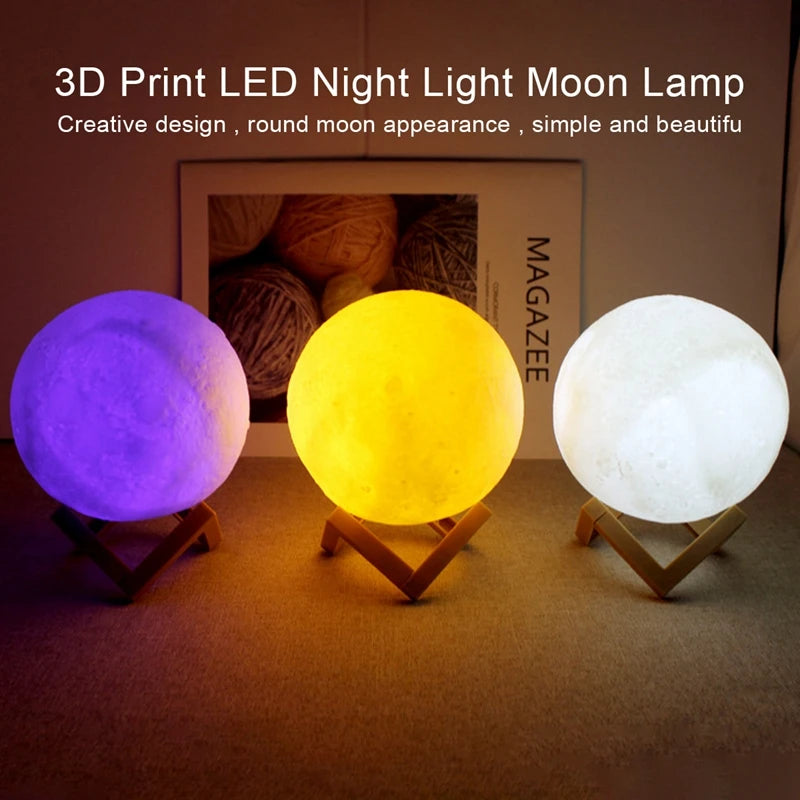 Moon L LED Book Light Moon Galaxy Night Lamp Bedroom