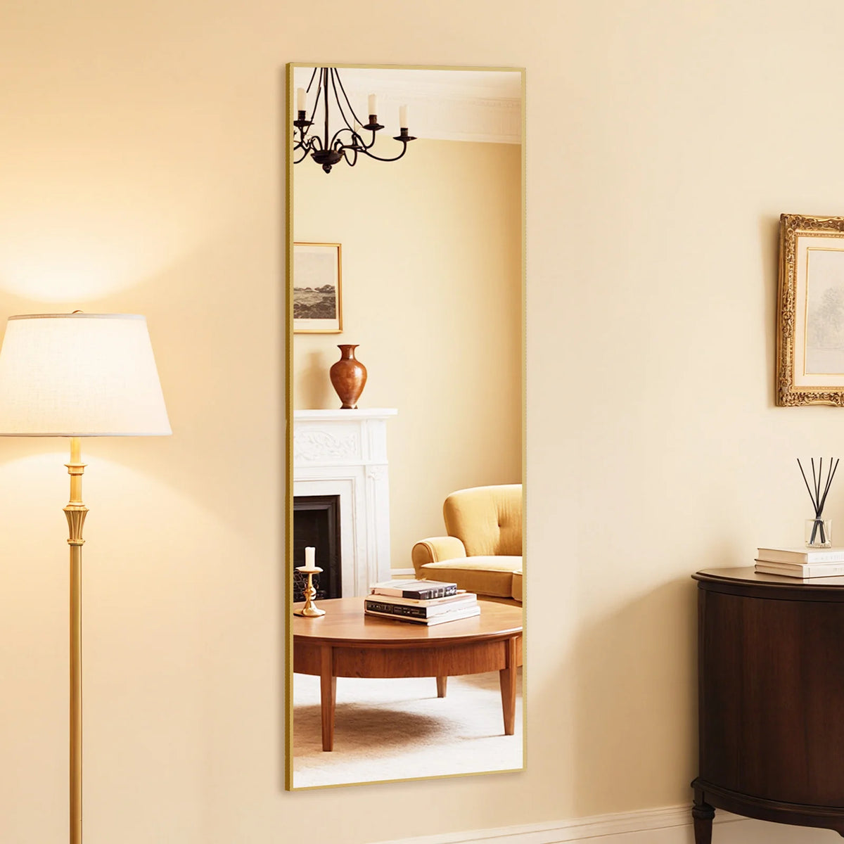 MCQ Shatterproof Full Length Mirror With Aluminum Frame For Home