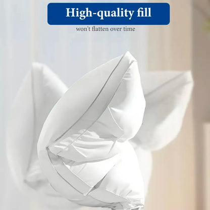 Luxury Hotel-Quality Pillow for Deep Sleep. Ergonomic Design Supports Back, Side and Stomach Sleepers. Filled with Durable High-