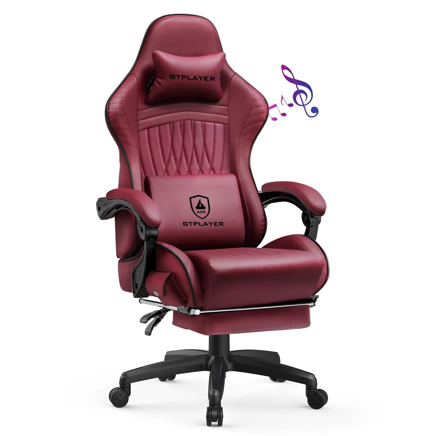 GTPLAYER Ergonomic Gaming Chair With Built In Speakers