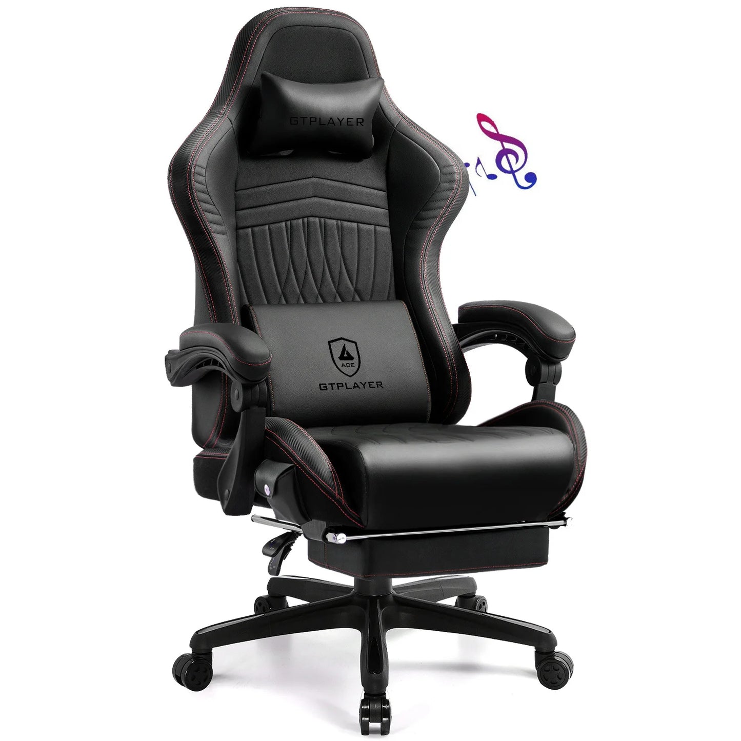 GTPLAYER Ergonomic Gaming Chair With Built In Speakers