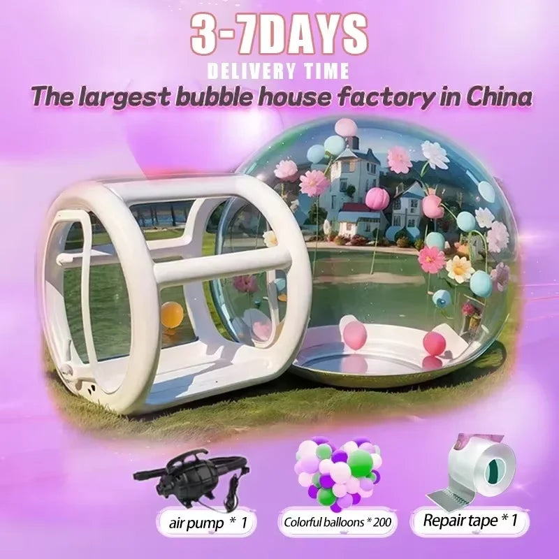 Guangdong Inflatable Bubble Tent for Kids Transparent Balloon House