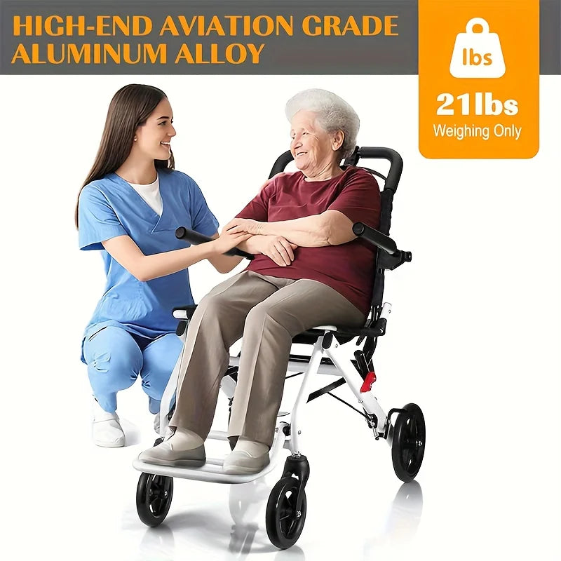 Large size Portable Folding Transport Wheelchair,Transport Wheelchair Lightweight Foldable,Tran Sport Wheelchairs Lightweight