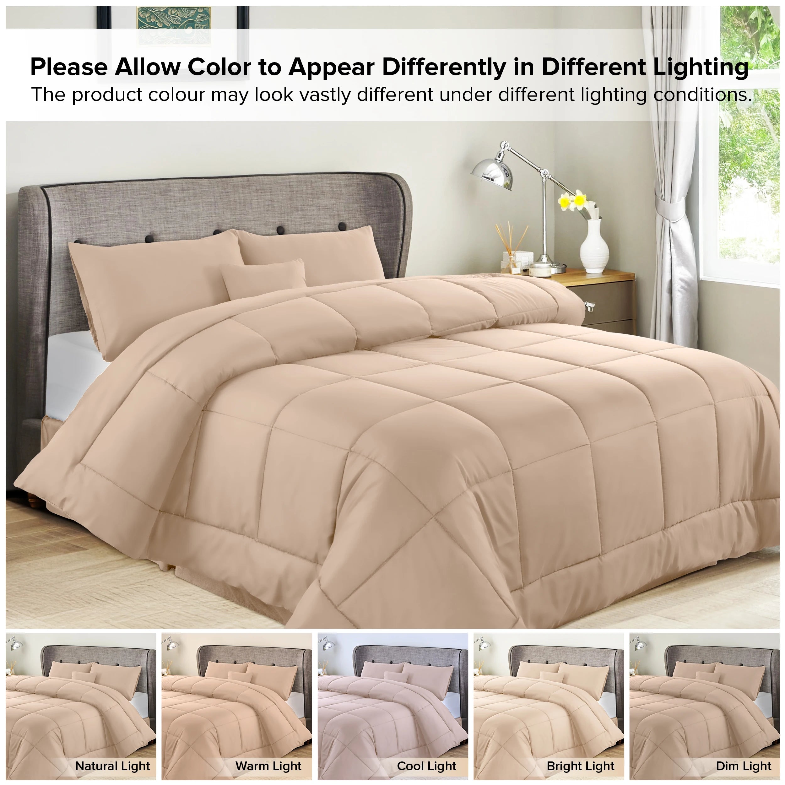 Lux Décor 5-Piece Comforter Set –All in one Bed in a Bag - Includes Comforter, 2 Shams, Decorative Pillow &amp; Bed Skirt