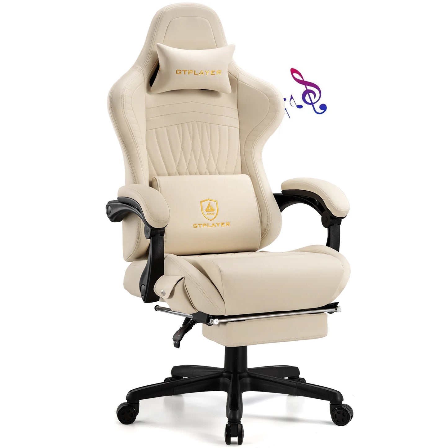 GTPLAYER Ergonomic Gaming Chair With Built In Speakers