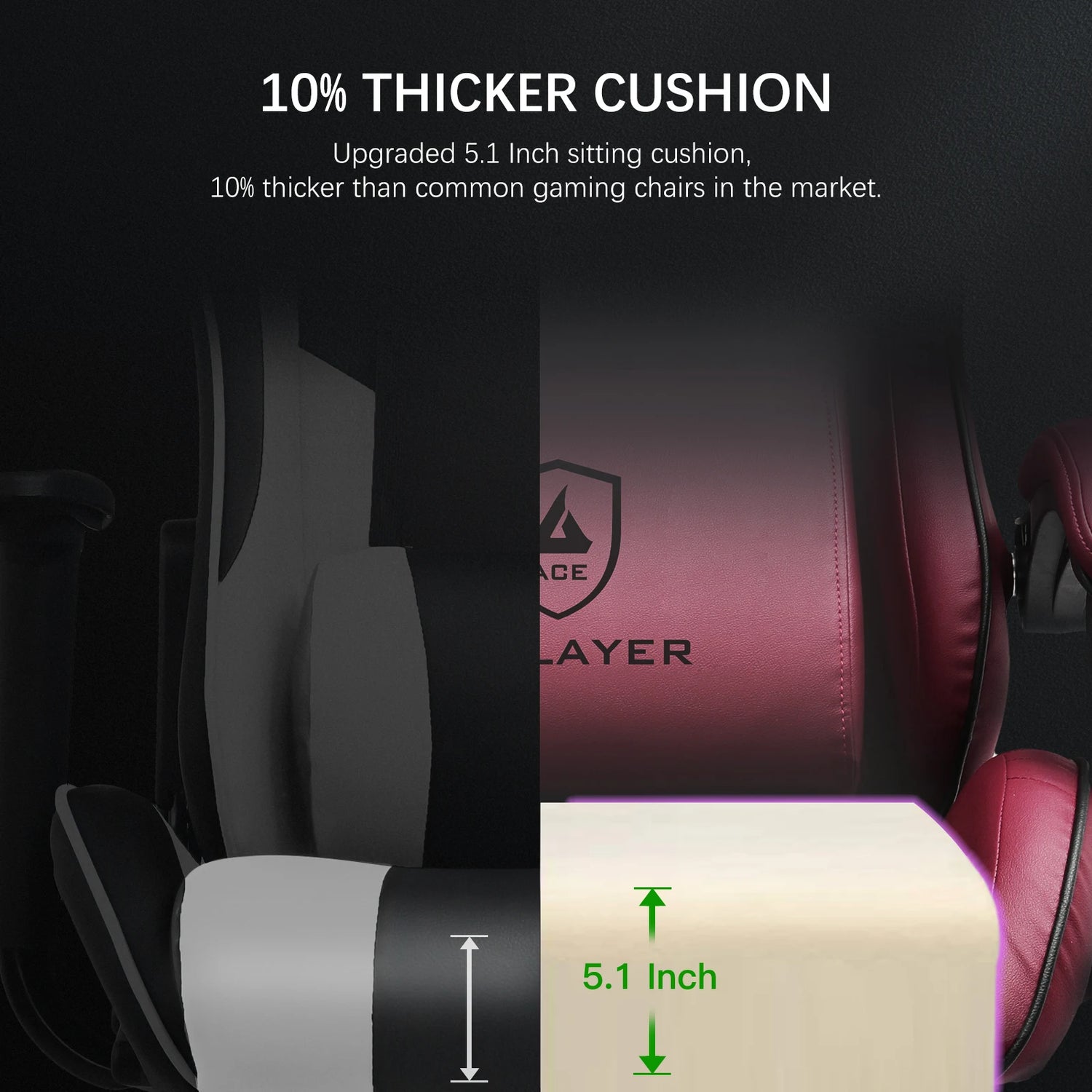 GTPLAYER Ergonomic Gaming Chair With Built In Speakers