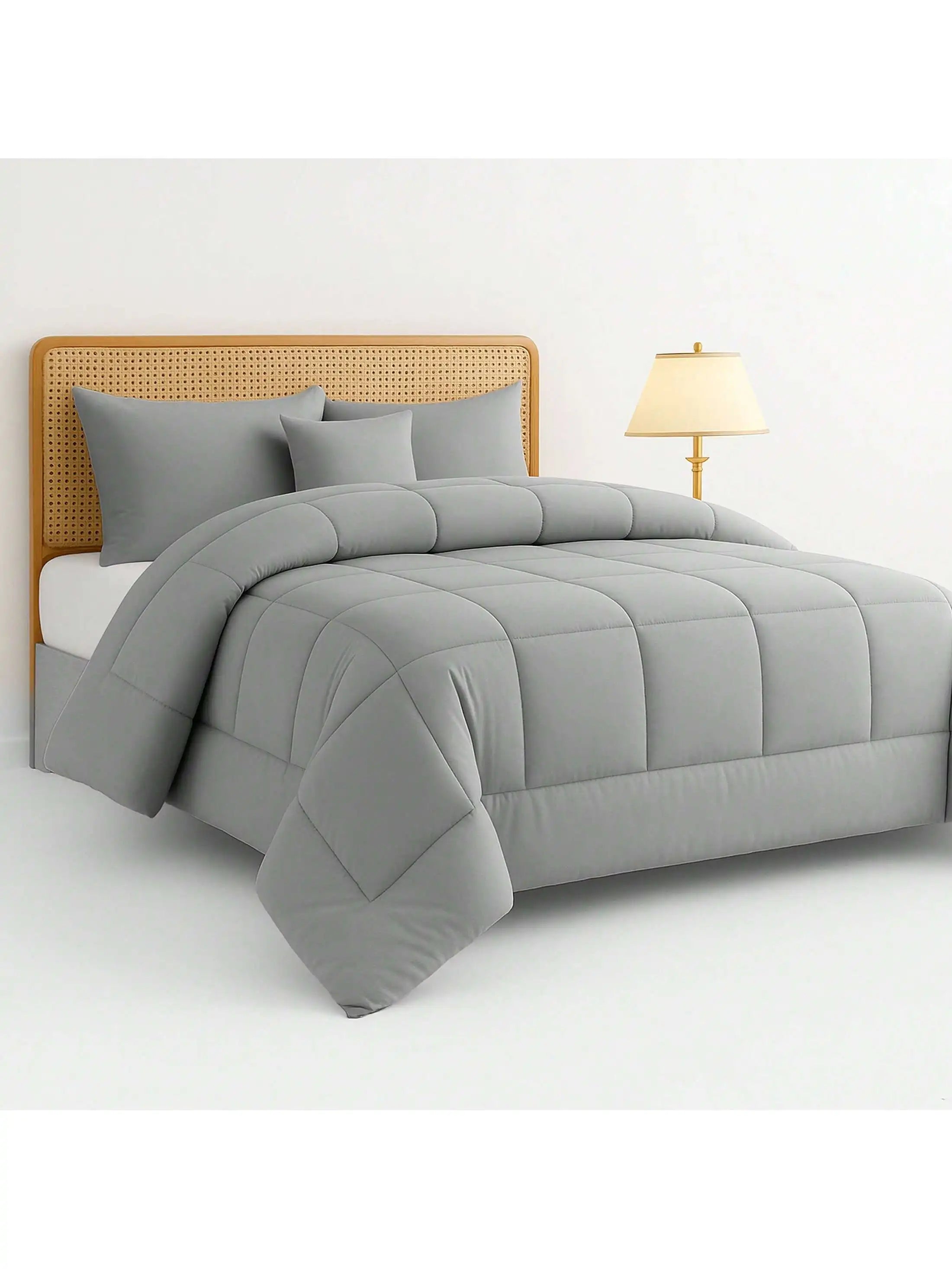 Lux Décor 5-Piece Comforter Set –All in one Bed in a Bag - Includes Comforter, 2 Shams, Decorative Pillow &amp; Bed Skirt