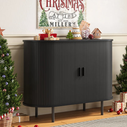 Sideboard Buffet Cabinet with Storage,40" Storage Cabinet with Sliding Door &amp; Adjustable Shelf,Coffee Bar Cabinet Console Table