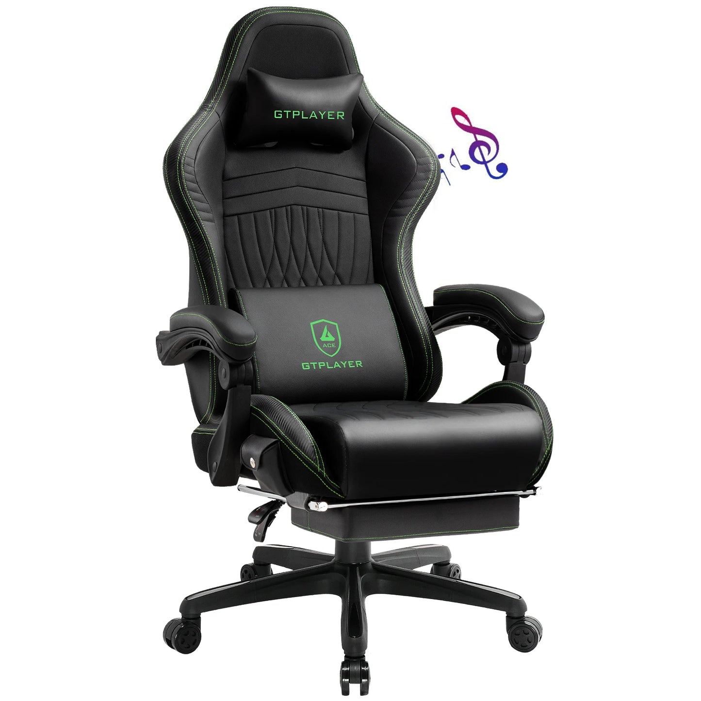GTPLAYER Ergonomic Gaming Chair With Built In Speakers