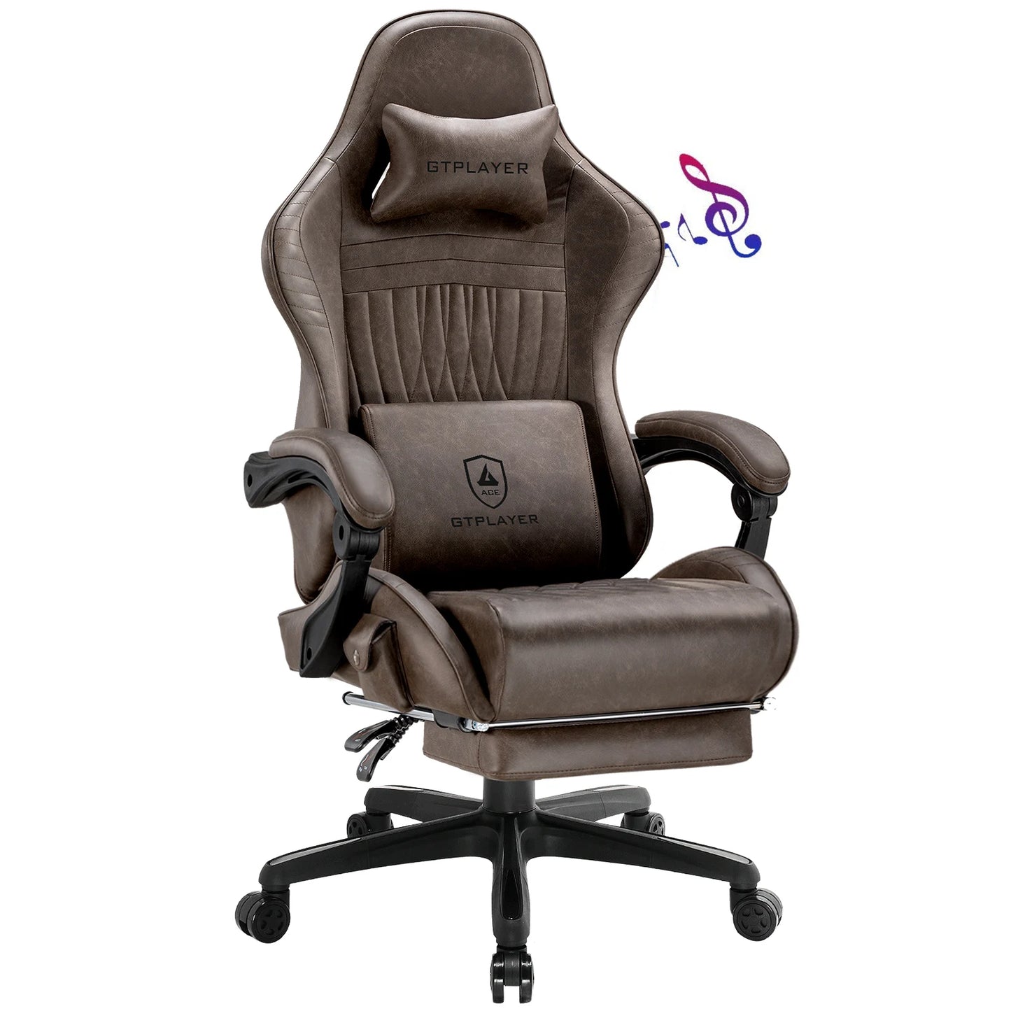GTPLAYER Ergonomic Gaming Chair With Built In Speakers