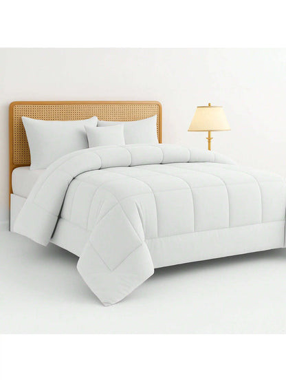 Lux Décor 5-Piece Comforter Set –All in one Bed in a Bag - Includes Comforter, 2 Shams, Decorative Pillow &amp; Bed Skirt